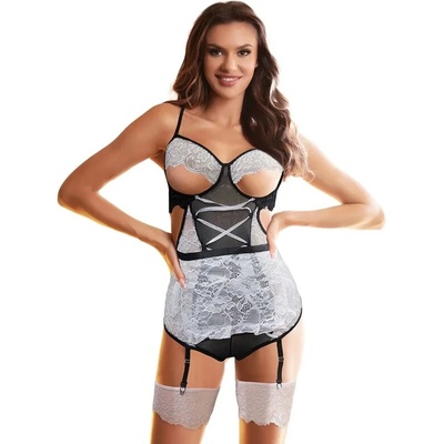 Костюм на прислужница, черно-бял - Subblime Maid Body L/XL (D-239322)