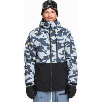 Quiksilver Мъжко яке за сноуборд Quiksilver Mission Printed Block puzzle camo ice flow