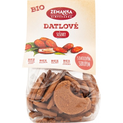 Biopekárna Zemanka Datlové Bio sušenky s citronovým olejem 100 g