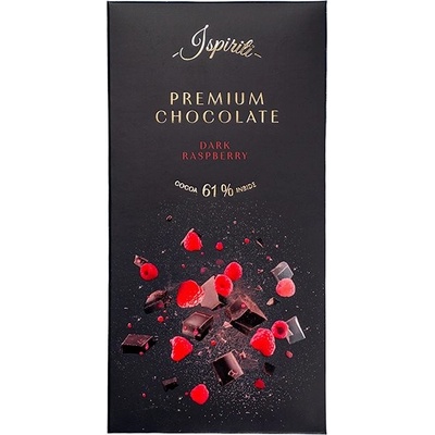 Spiriti Hořká 61% s kousky malin 80 g