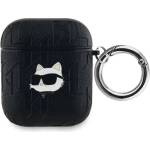 Karl Lagerfeld Кейс Karl Lagerfeld Monogram Choupette Head за AirPods 1 / 2, черен (3666339283599)