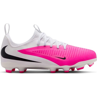 Nike JR PHANTOM 6 LOW ACADEMY FG/MG Bílá Růžová Černá