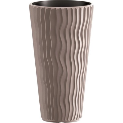 Prosperplast Kvetináč SANDY SLIM mocca 29,7 cm