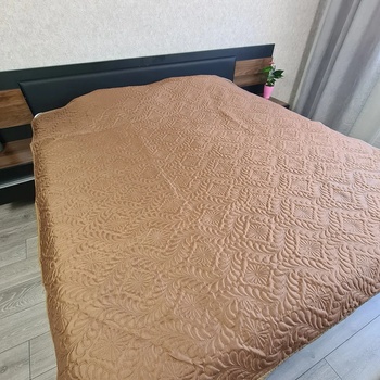 Image 1 of Евтино двулицево шалте в Кафяво и Екрю