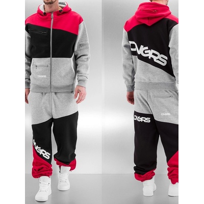 Dangerous DNGRS tepláková souprava Sweat Suit Grey black Red – Zboží Dáma