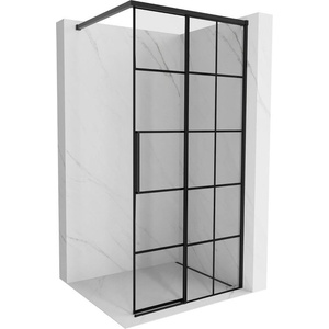 Mexen Rox душ стена Walk-in дясна 100 x 200 cm, черна решетка 8 mm, черна - 8C2-100-003-70-77-P (8C2-100-003-70-77-P)