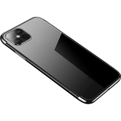 HQWear Кейс Clear Color с метална рамка за Samsung Galaxy S22 Ultra, черен (9145576264478)