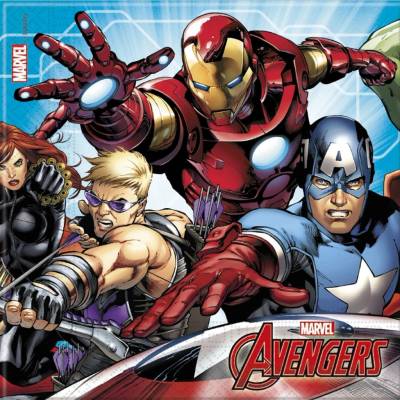 GoDan papírové ubrousky AVENGERS 20ks 33x33cm