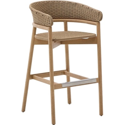 Kave Home Arinella 75 cm židle Béžová zahradní barová