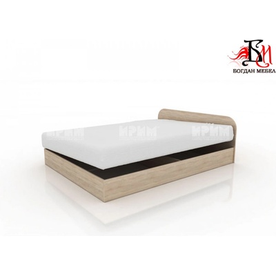 Bogdan Furniture I Легло Приста модел 3, сонома тъмна, с повдигащи механизми/City 2003