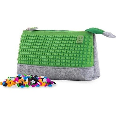 PIXIE CREW голям калъф СИВО/ЗЕЛЕНО