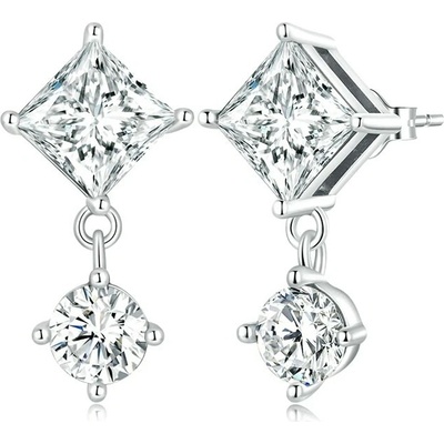 Grace Silver Jewellery stříbrné náušnice se zirkony Brielle E-BSE642/123 stříbrná