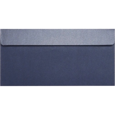Metalická (perleťová) obálka tmavá modrá DL (110x220mm) PS