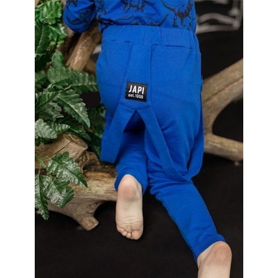 Detské nohavice na traky 1F DINIO Tmavá modrá