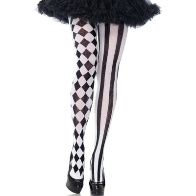 Leg avenue - leg avenue hosiery Leg avenue - black/white harlequin tights