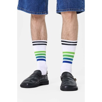 Happy Socks Чорапи Happy Socks Street Stripe Sneaker Sock в бяло P000708 (P000708)