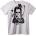 NOONEBRAND Тениска Череп, Коса и Луна - XS, White