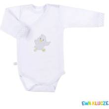 Ewa Kojenecké body NEWBORN dlouhý rukáv bílá Ewa