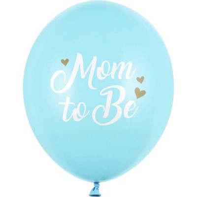 PartyDeco BalónkyMom to Be SVĚTLE MODRÉ 30 cm