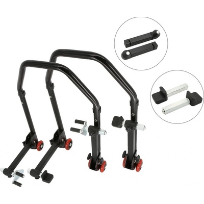 Sefis D20 sklopný moto stojan predný a zadný set - trn / packy