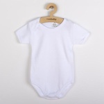 NEW BABY Луксозно памучно боди с къс ръкав New Baby - бяло 92 (18-24м) (46366)