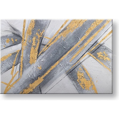 Maľovaný obraz na stenu ABSTRAKT 90x60 cm - 90×60 cm / Klasický 2 cm