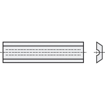 IGM Žiletka tvrdokovová - 30x8x1,5mm typ Leitz
