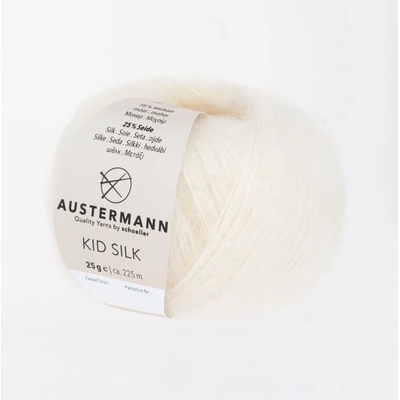 Pletací příze Austermann Kid Silk Barva: 10 NATUR