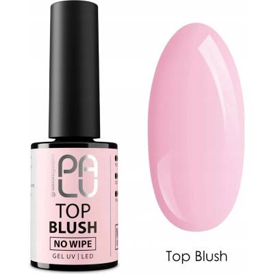 Barevný Hybridní Top No Wipe Teplá Růžová Palu Blush Poloprůhledný 11g