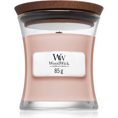 WoodWick Vanilla & Sea Salt ароматна свещ с дървен фитил 85 гр