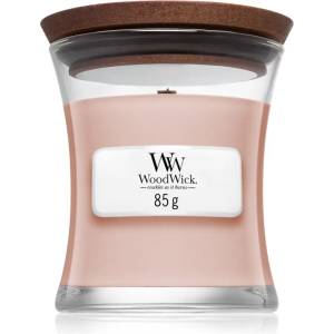 WoodWick Vanilla & Sea Salt ароматна свещ с дървен фитил 85 гр