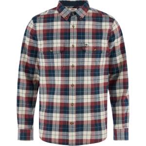 Fjällräven Мъжка риза с копчета Fjällräven Singi Heavy Flannel Shirt - Dark Navy / Maroon (033-0290-1414)