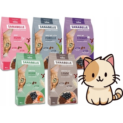SANABELLE Sensitive Jehněčí pro kočky s citlivým zažíváním 2 kg