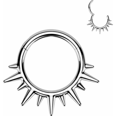 MARRE Ocelový kruh helix cartilage septum piercing SG125-ST