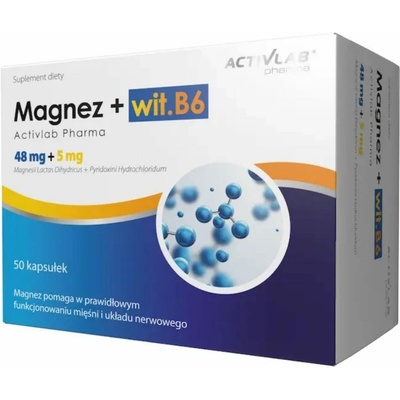 Activlab Pharma Magnesium + Vitamin B6 50 kapsúl