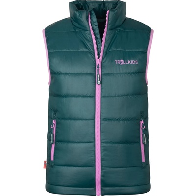 TROLLKIDS Детски синтетичен елек Trollkids Kids Trondheim Vest Synthetic vest - Midnight Petrol / Light Violet - размер 116 (EU) (703-2400-2415)