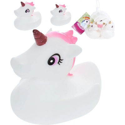 Mikrotrading UNICORN sada jednorožců do vany 3 ks v síťce 6 cm