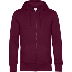 B&C Collection B&C KING ZIPPED HOOD / Мъжки суичър с цип - бордо M (01U03Kx5502)