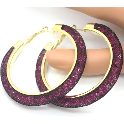 HARAHU Обеци re-3029 - Лилав kp3029 (re-3029)