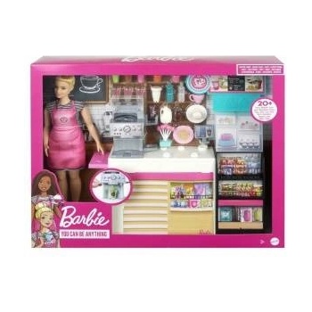 Mattel Barbie Cafe Set+Doll