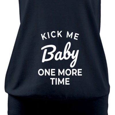 Těhotenské tričko Kick me! dámské