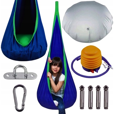 Neo-Sport Bocianie hniezdo 110000 55 x 140 x 55 cm modro-zelená