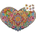 Milliwood Дървен пъзел Milliwood, Peace and Harmony, 150 части - Мандала - Сърце (S-Mandala-5068) - bright-toys