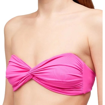 SUNDEK Cross-banded with wrinkled effect bikini top - Pink (Shocking Pink)