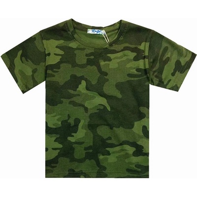 Kugo chlapecké tričko krátký rukáv khaki