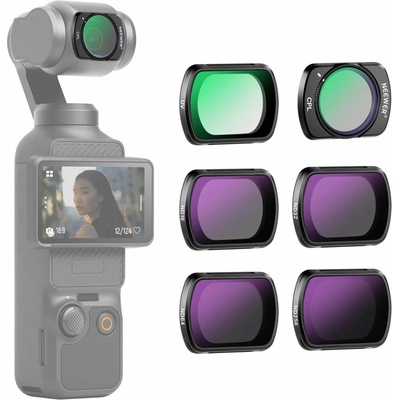 Neewer sada 6 filtrů pro DJI Pocket 3 (ND16+ND32+ND64+ND256+UV+CPL) 10103329