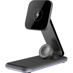 Proove Безжична зарядна станция Proove Energy Fold (WSEF15010001) - MagSafe, 3в1, 15W - Черна