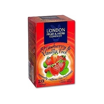 London Fruit & Herb strawberry & vanilla fool čaj 20 sáčků