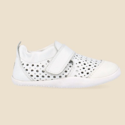 Bobux: Xplorer Go - Обувки за прохожданe - Punch White (No: 18-22) (502106-22)