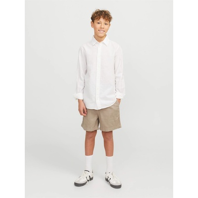 Jack and Jones Анцуг Jack and Jones Kids' Linen Woven Tracksuit Shorts - Crockery